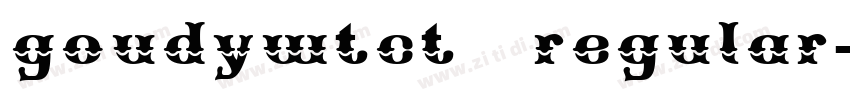 goudywtct  regular字体转换